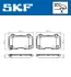 HYUNDAI гальмівні колодки задн. GENESIS 08-, JEEP GRAND CHEROKEE IV 10-, FIAT SKF VKBP 90849 A (фото 2)