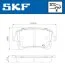 Гальмівні колодки задн. AUDI A4/A6/A8 04- VW T5 SKF VKBP 90950 (фото 2)