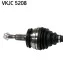 Полуось (передняя) VW T5 2.0 i/1.9 TDI 03-15 (R) (26x38x855) SKF VKJC 5208 (фото 2)