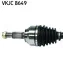Полуось Renault Kangoo 1.5dCi 08- (L) (27x26x670) SKF VKJC 8649 (фото 3)