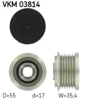 Муфта обгінна генератора (Вир-во) SKF VKM 03814