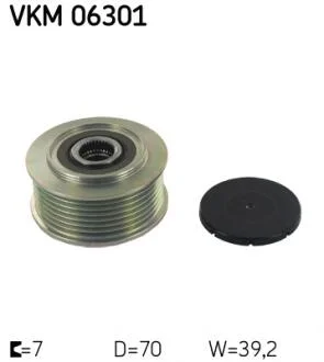 Натяжний ролик поліклинового реміня (Вир-во) SKF VKM 06301