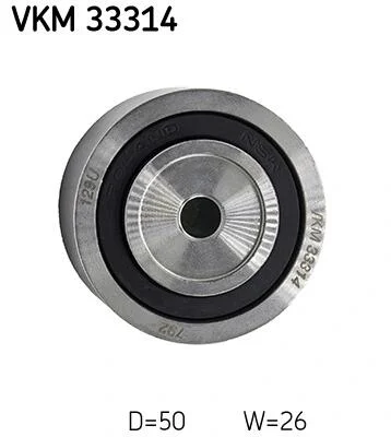 CITROEN ролик натягувача ременя Jumper 2.0 HDI 02- SKF VKM 33314 (фото 1)