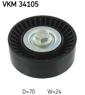 Натяжний ролик, поліклінового ременя SKF VKM 34105