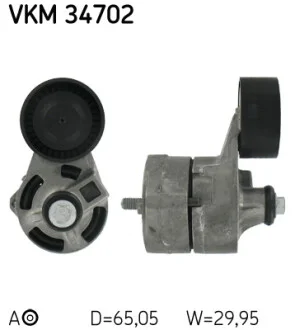 Натяжник ременя генератора Ford Transit 2.4TDCi 06- (65x30) SKF VKM 34702