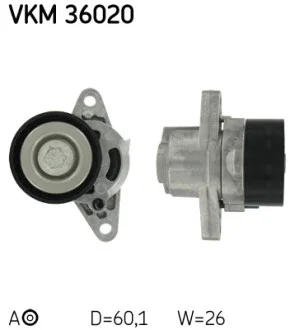 Натяжник ременя генератора Renault Kangoo 1.4/1.6i 97- (60x26) SKF VKM 36020