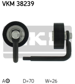 Натягувач ременя BMW 3/5/7/X5 "2,0-3,0 "98-05 SKF VKM38239 (фото 1)