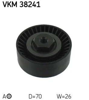 Ролик генератора BMW 3/5/7 E46/60/65 01- (натяжной) (70х26), M47/M57 SKF VKM 38241
