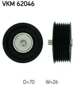 Ролик модуля натяжителя ремня SKF VKM 62046