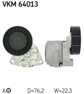 KIA натягувач ременя клинового CARNIVAL 2.9D 00.07- SKF VKM 64013