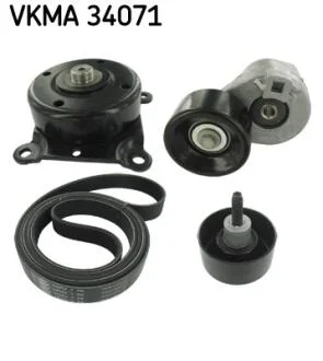Комплект дорожного ремня SKF VKMA 34071