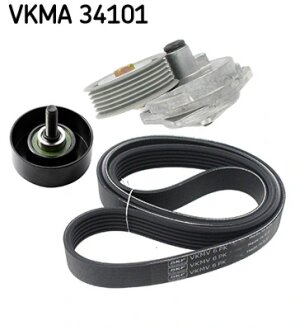 Роликовий модуль натягувача ременя (ролик, ремінь) SKF VKMA 34101