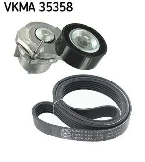 Роликовий модуль натягувача ременя (ролик, ремінь) SKF VKMA 35358