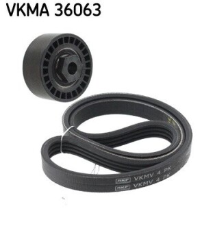 Роликовый модуль натяжителя ремня (ролик, ремень) SKF VKMA 36063