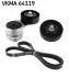 Комплект ремня генератора Kia Rio 1.6 CVVT 12- (6PK 2140) SKF VKMA 64119 (фото 1)