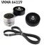 Комплект ремня генератора Kia Rio 1.6 CVVT 12- (6PK 2140) SKF VKMA 64119 (фото 2)