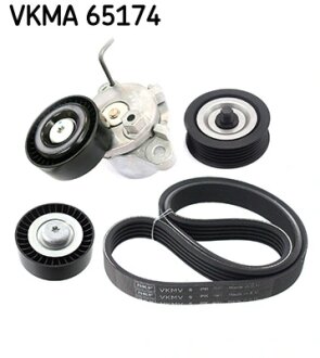HYUNDAI К-кт ГРМ (ролики + ремінь) ACCENT i25 IV 1.6 CRDI 11-17 SKF VKMA 65174