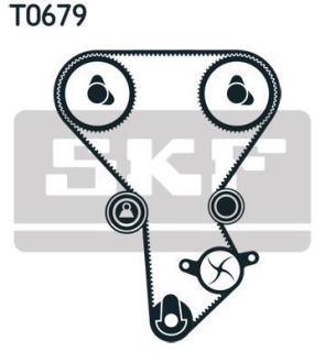 Комплект ГРМ (ремінь + ролик) SKF VKMA95677 (фото 1)