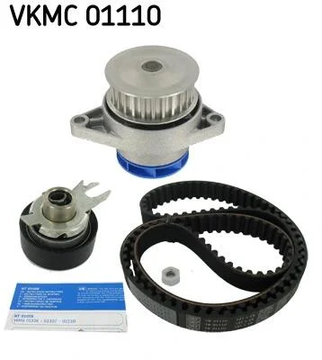 К-кт ГРМ (помпа+ремінь+ ролик натягу) VW SEAT SKODA SKF VKMC 01110 (фото 1)