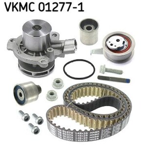 Комплект ГРМ, пас+ролик+помпа SKF VKMC012771