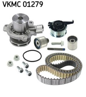 Комплект ГРМ, пас+ролик+помпа SKF VKMC01279