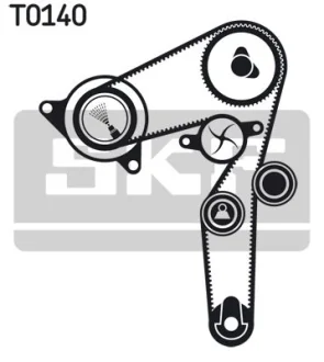 Комплект ГРМ + помпа Fiat Brava/Bravo/Doblo/Palio/Punto/Stilo 1.9D/JTD 01- (24x190z) SKF VKMC02192