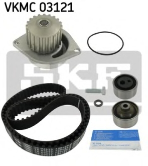 Комплект ГРМ, пас+ролик+помпа SKF VKMC03121 (фото 1)