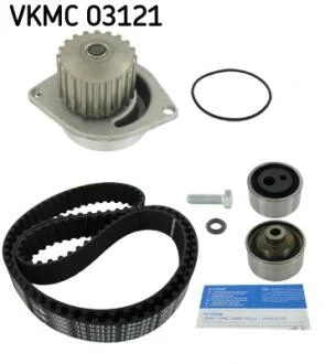 Комплект ГРМ, пас+ролик+помпа SKF VKMC03121