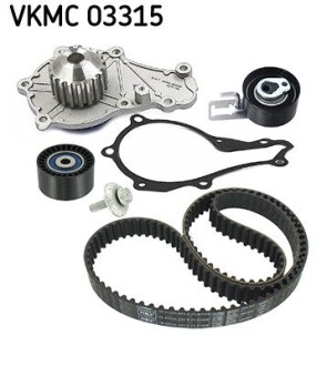 Комплект ГРМ, пас+ролик+помпа SKF VKMC03315