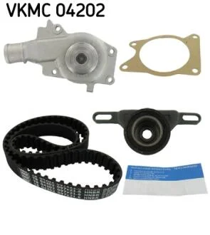 Комплект ГРМ, пас+ролик+помпа SKF VKMC04202