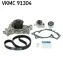 Комплект ГРМ, пас+ролик+помпа SKF VKMC91304