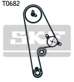 Комплект ГРМ, пас+ролик+помпа SKF VKMC93616 (фото 1)