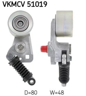Ролик з натягувачем APV2458 D=80, W=48 SKF VKMCV 51019