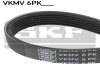 Ремінь поліклиновий 6PK1601 SKF VKMV 6PK1601 (фото 1)