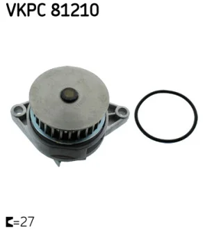 Помпа воды Seat Cordoba/Ibiza/Skoda Octavia/VW Caddy/Golf/Polo 1.4i/1.6i 95-09 (27z) SKF VKPC 81210