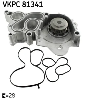 Помпа воды VW Caddy IV 1.2/1.4TSI 15-, 62/92kw (с корпусом), CYVC,CZCB SKF VKPC 81341