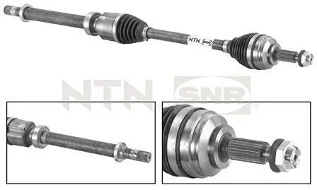 Вал привідний RENAULT CLIO IV, DACIA LOGAN II, SANDERO II (NTN-SNR) SNR NTN DK55.052
