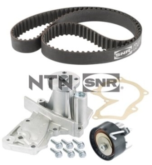 Комплект ГРМ, пас+ролик+помпа SNR NTN KDP452270 (фото 1)