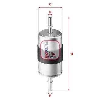 Фильтр топливный Volvo S60/S90/V60/V90/XC60/XC90 14- (OE line) SOFIMA S1944B