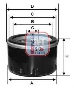 Фільтр оливи SOFIMA S 2330 R