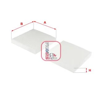 Фильтр салона BMW X3 (F25) 10-/X4 (F26) 14-18 (к-кт 2 шт) SOFIMA S 3251 C
