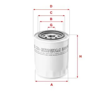 Фільтр масляний LAND ROVER "2,5-3,5 "88-02 SOFIMA S 3297 R