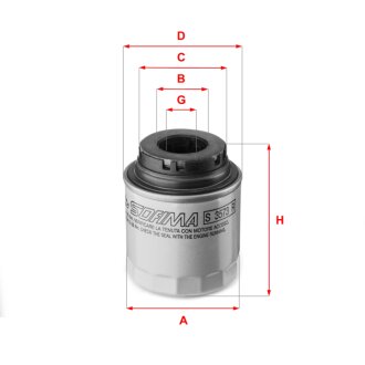 Фільтр оливи SOFIMA S 3573 R