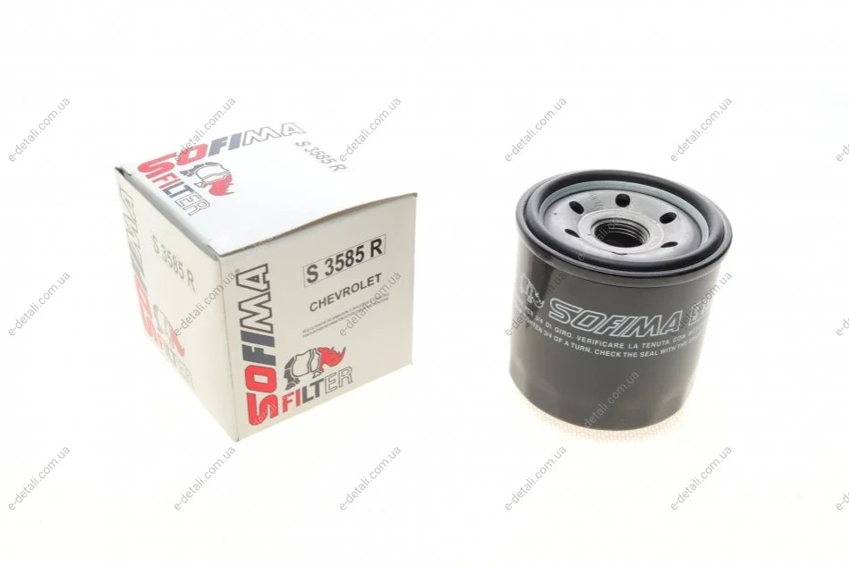 Фільтр масляний Chevrolet Aveo/Kalos/Spark 1.0-1.6 06- SOFIMA S 3585 R (фото 1)