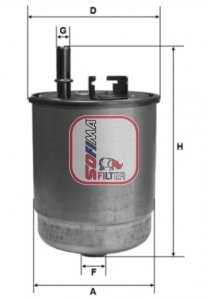Фільтр палива SOFIMA S4129NR