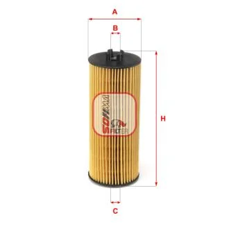 Фільтр масляний MB A-class (W176)/C (C205)/E (W212) 11- SOFIMA S 5204 PE