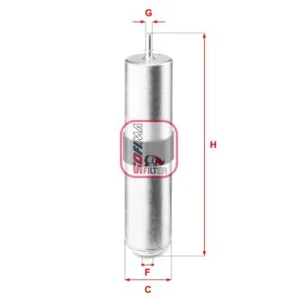 Фильтр топливный BMW 2 (F44/F45/F46)/X1 (F48) 1.5D-2.0D B37/B47 14- (OE line) SOFIMA S9261B