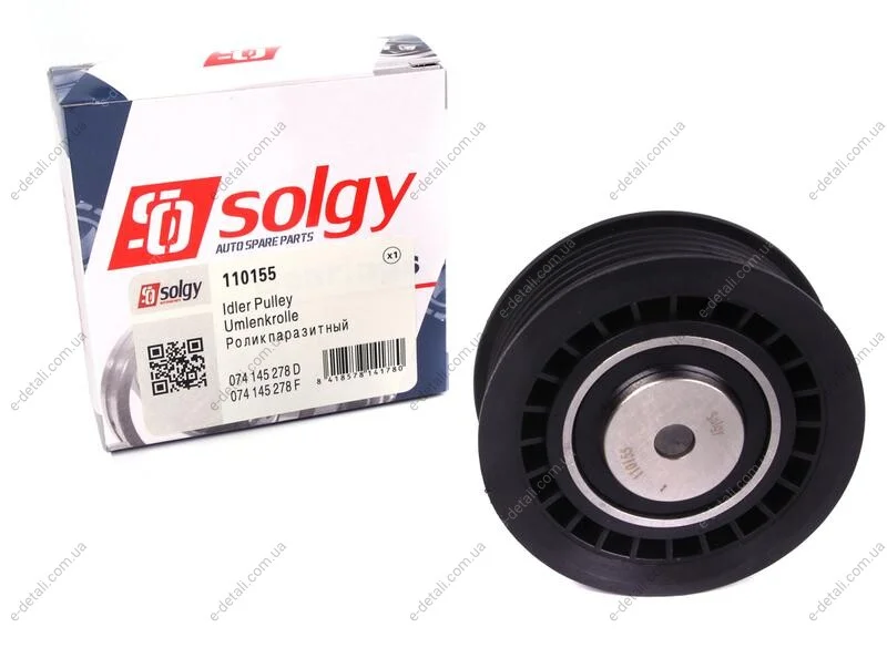 Ролик генератора VW LT 2.5TDI (ручейковый) (натяжной) (81х26.5) Solgy 110155 (фото 1)
