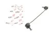 Тяга стабилизатора (переднего) Skoda Fabia 99-/Roomster 06-15/Rapid 12-/VW Polo 01- Solgy 202107 (фото 2)
