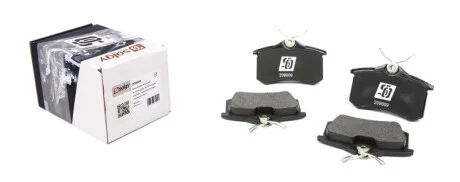 Колодки гальмівні (задні) VW Caddy III 04-/Peugeot 308 07-/Citroen C4 04- (87.1x52.8x17.2) Solgy 209009